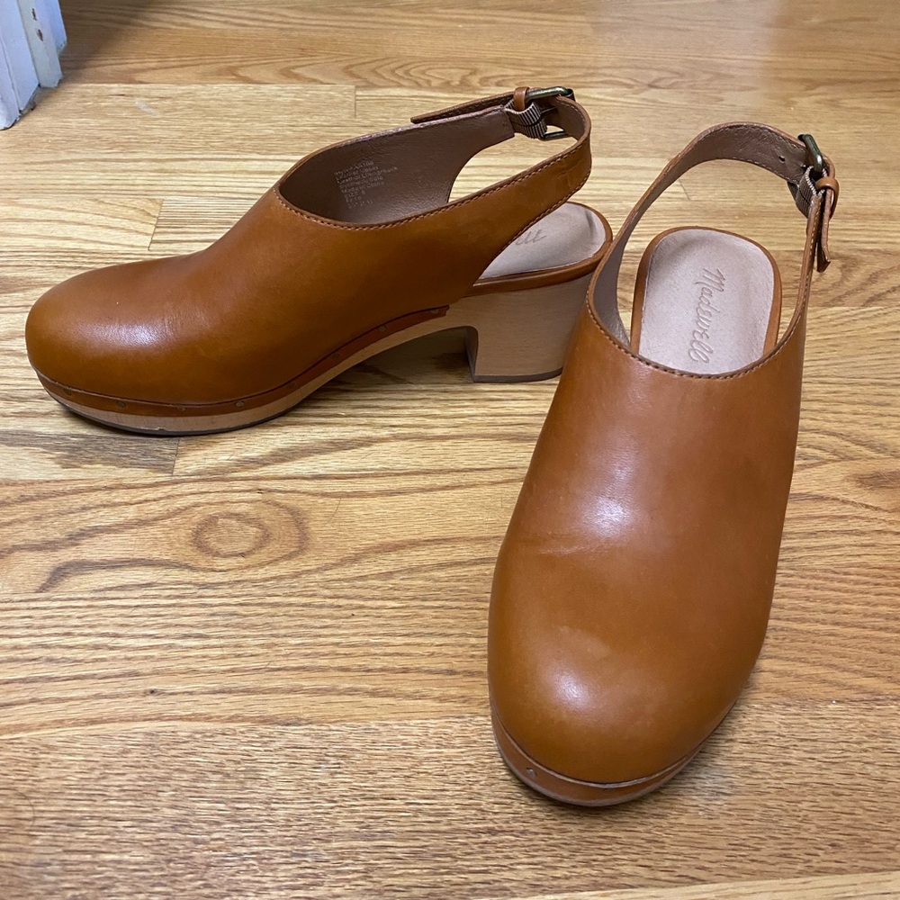 Madewell sling back clogs size 8